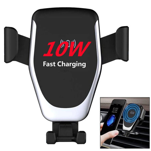 Qi Wireless Fast Charger Car Mount Air Vent Gravity Mobile Phone Holder Charging Stand for Iphone 14 13 12 11 Pro Xiaomi Samsung