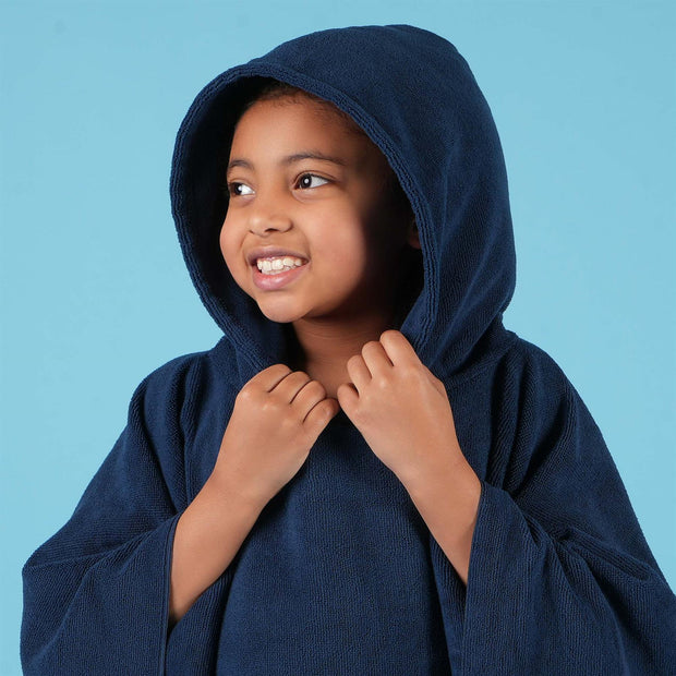 Brentfords Poncho Towel Childrens Absorbent Hood Quick Drying Beach Travel Robe