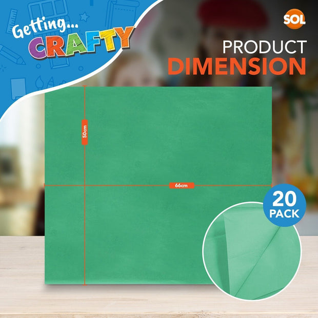 20-500 Coloured Tissue Paper Sheets Assorted Large Quality Gift Wrapping 50X66Cm