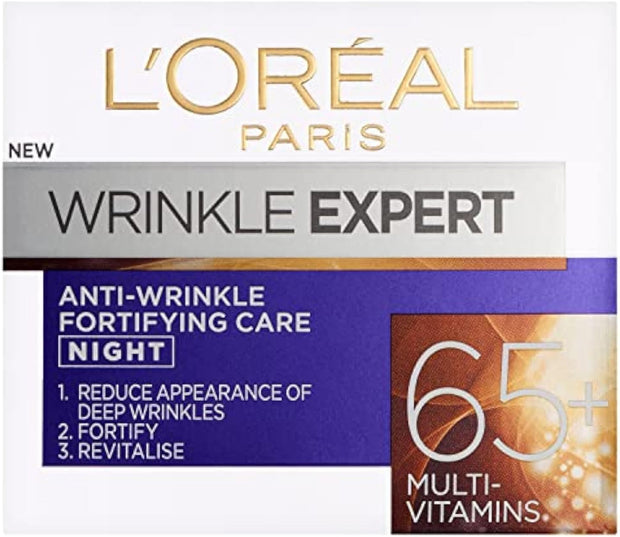 L'Oreal Wrinkle Expert Fortifying Skin Care for 65 plus Years, 50Ml