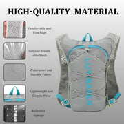 Running Vest,Running Hydration Vest,Breathable Ultra-Lightweight Running Backpack,With Reflective Strips,Micro-Splash Resistant,For Outdoor Cycling Running Climbing Marathon Camping,For Women and Men