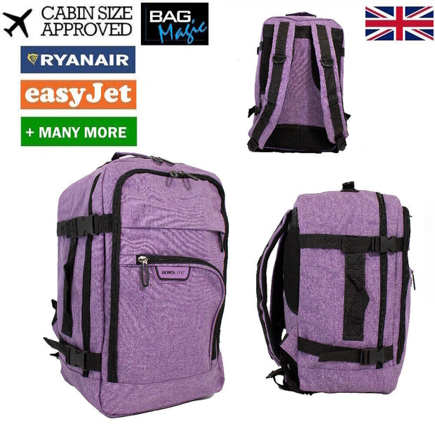 RYANAIR 40X20X25Cm EASYJET Underseat Cabin Approved Backpack Rucksack Travel Bag