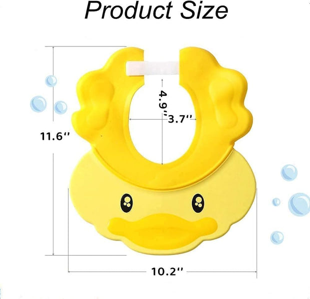 Baby Shower Cap Kids Shower Hat, Adjustable Children Shampoo Cap and Visor, Child Shampoo Shower Shield, Eyes and Ears Waterproof Hat