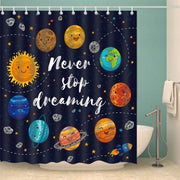 New Waterproof Polyester Fabric Bathroom Shower Curtain Sheer Panel 12 Hooks