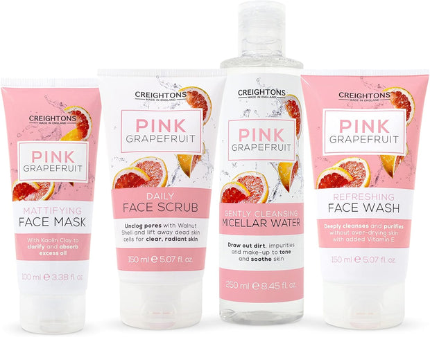 Pink Grapefruit Daily Face Scrub (150Ml) - Unclog Pores with Walnut Shell and Lift Away Dead Skin Cells for Clear, Radiant Skin. Dermatologically Tested. (Pack of 2)