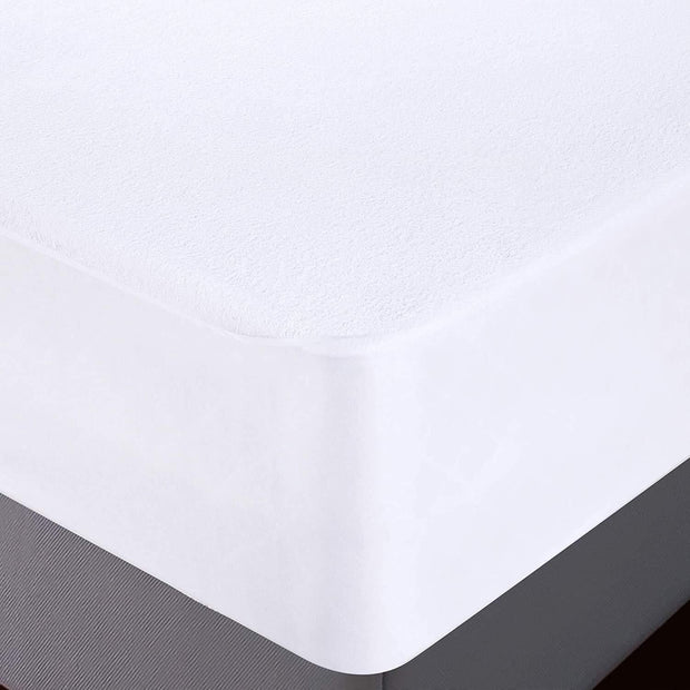 WATERPROOF TERRY TOWEL MATTRESS PROTECTOR FITTED SHEET EXTRA DEEP PROTECTOR UK