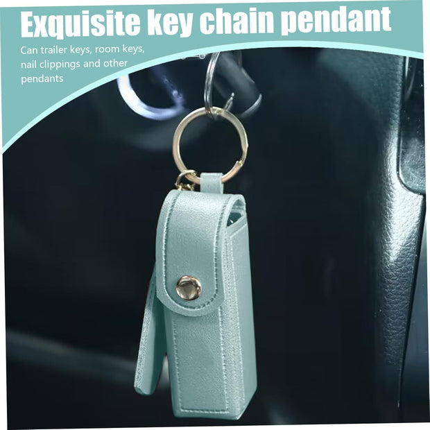 Lipstick Case 2PCS Lipstick Holder with Mirror Lip Balm Keyring Sleeves Small Lipstick Pouch Style2, Lipstick Holder