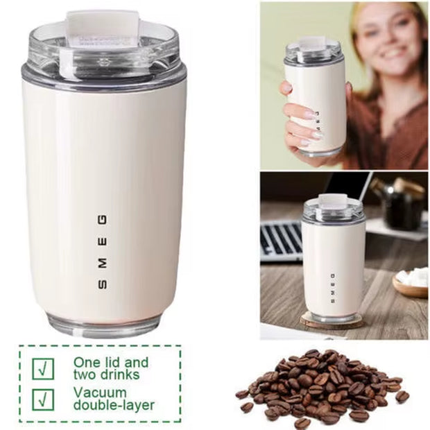 For Smeg Coffee Mug Stainless Steel Travel Water Bottle Insulated 240Ml Cup