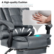 Massage Office Chair Gaming Computer Desk Swivel Recliner Chair Leather Footrest