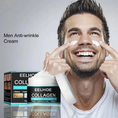 Collagen Creams for Men anti Wrinkle anti Aging Face Cream Firming Moisturizing Hyaluronic Acid Whitening Cream Facial Skin Care