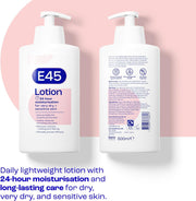 Moisturising Lotion 500 Ml for Dry & Sensitive Skin - Long-Lasting Hydration Protect from Dryness, Reduce Redness - Dermatological Body Moisturiser Lotion - Body Lotion - Daily Moisturiser