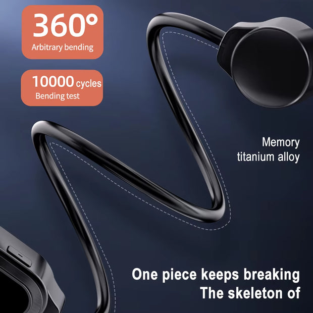 V30 Bone Conduction Wireless Earphone Bluetooth 5.3 Sports Headphone with LED Display Ear-Hanging Headset for Running Exercising