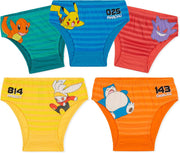 Pokemon Boys Briefs, Comfortable Cotton Breathable Underwear Pack of 5 Kids Underpants