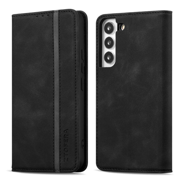 For Samsung Galaxy S22 S21 S20FE A12 A52 Leather Magnetic Flip Wallet Case Cover