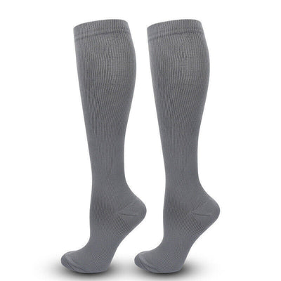 1/2Pair Knee High 20-30Mmhg Compression Graduated Support Socks Men'S Women'S