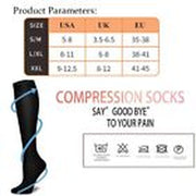 Unisex Medical Compression Socks Varicose Veins Calf Leg Support Stocking Sports