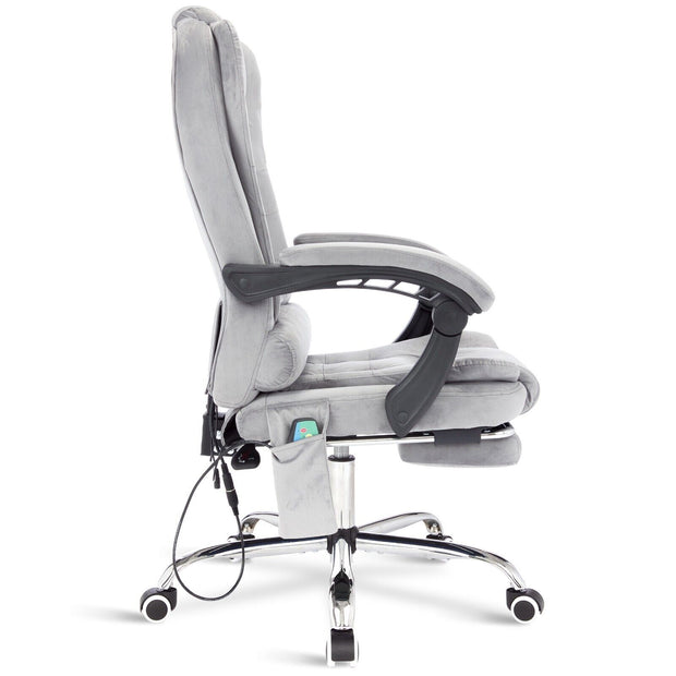 Massage Office Chair Gaming Computer Desk Swivel Recliner Chair Leather Footrest