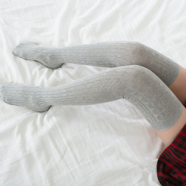 Casual Thigh High Socks over Knee Warm Stockings Long Knee for Girl and Women UK