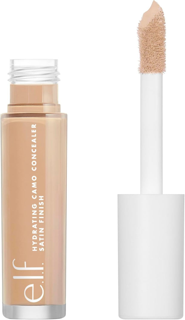 E.L.F. Hydrating Camo Concealer, Satin Finish, Conceals, Corrects & Highlights, Fair Warm, 0.203 Fl Oz (6Ml)