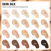 Makeup Revolution, Skin Silk Serum Foundation, Light to Medium Coverage, Contains Hyaluronic Acid, F7, 23Ml