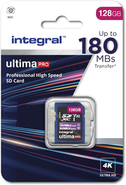 Integral 32GB SD Card 4K Ultra-Hd Video Premium High Speed Memory Card SDXC up to 100Mb/S SDXC V30 UHS-I U3 Class 10 SD Memory Card, Black