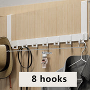 Over the Door 8 Hooks Bathroom Organizer Rack Clothes Coat Hat Towel Hanger