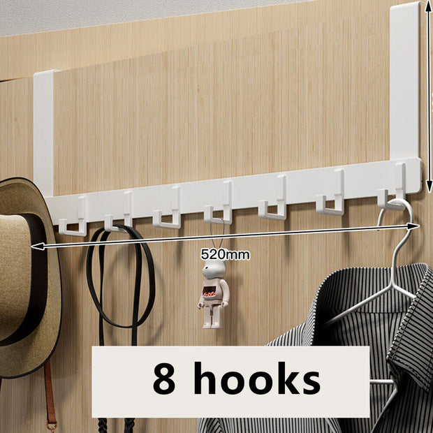 Over the Door 8 Hooks Bathroom Organizer Rack Clothes Coat Hat Towel Hanger