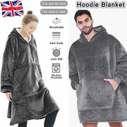 Hooded Snuggle Blanket Super Soft Oodie Winter Warm Wearable Hoodie Robe Comfort