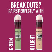 Maybelline Concealer Instant anti Age Eraser Eye, Dark Circles and Blemish, Ultra Blendable Formula , Dermatologist Tested & Suitable for Sensitive Skin 01 Light