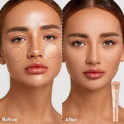 BB Cream Foundation, Full Coverage Matte Foundation, Waterproof Long Lasting Even Skin Tone Makeup, Anti-Redness Smoothing Foundation for Medium Skin Tone, Hide Pores and Acne Marks (15G)