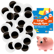 10-50 Large Self Adhesive Googly Eyes 40Mm Stick on Sticky Wobbly Wiggly Craft