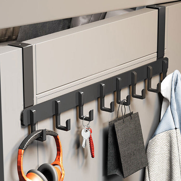 Over the Door 8 Hooks Bathroom Organizer Rack Clothes Coat Hat Towel Hanger