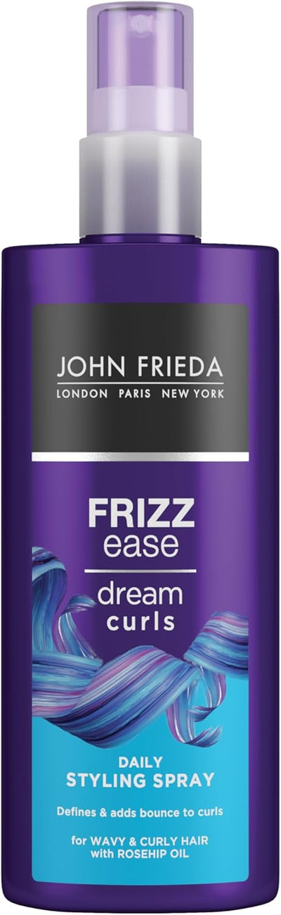 Frizz Ease Dream Curls Daily Styling Spray, Curl Reviving Spray for Curly and Wavy Hair, 200 Ml