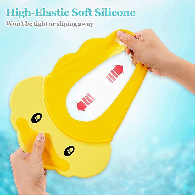 Baby Shower Cap Kids Shower Hat, Adjustable Children Shampoo Cap and Visor, Child Shampoo Shower Shield, Eyes and Ears Waterproof Hat