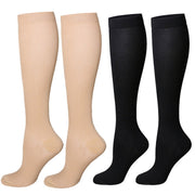 1/2Pair Knee High 20-30Mmhg Compression Graduated Support Socks Men'S Women'S
