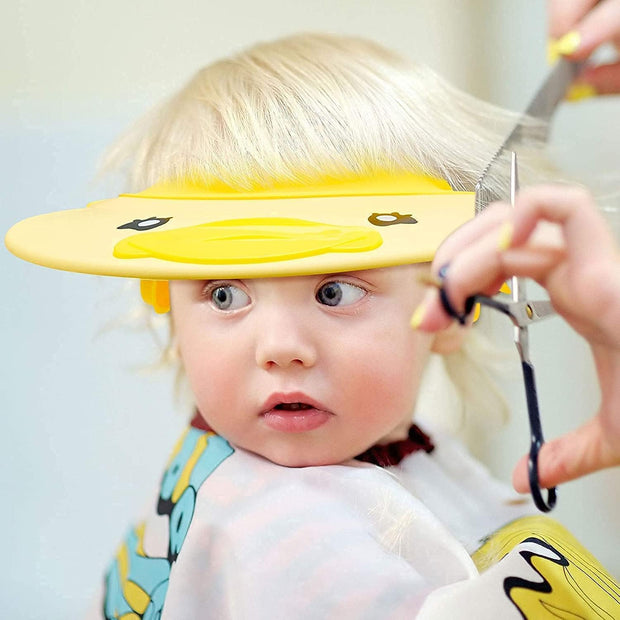 Baby Shower Cap Kids Shower Hat, Adjustable Children Shampoo Cap and Visor, Child Shampoo Shower Shield, Eyes and Ears Waterproof Hat