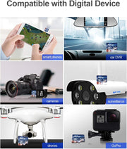 Netac 32GB Microsdhc Memory Card, Micro SD Card R/W up to 90/10Mb/S, TF Card 4K Full HD Video Recording, UHS-I, C10, U1, A1, V10, for Camera, Smartphone, Security System, Drone, Dash Cam, Gopro