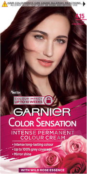 Color Sensation Brown Hair Dye Permanent 4.15, Icy Chestnut Brown