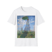 Woman with a Parasol - Madame Monet and Her Son_1875_Claude Monet  soft cotton shirt