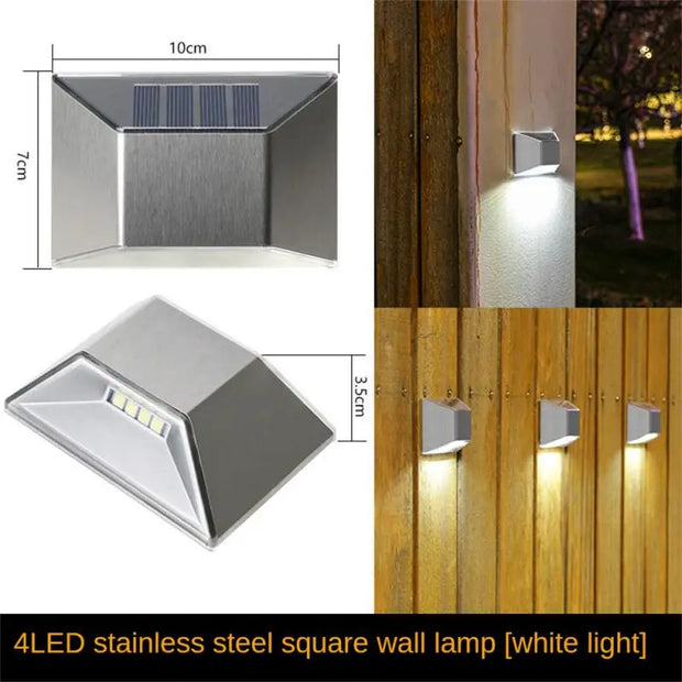 Solar Lights Outdoor LED Solar Lamps IP65 Waterproof for Garden Decoration Balcony Yard Street Wall Decor Lamps Gardening