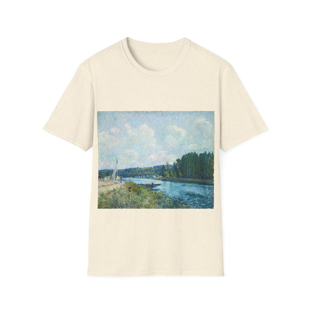 The Banks of the Oise_1877-1878_Alfred Sisley  soft cotton shirt