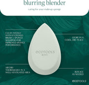 Blend + Blur Makeup Brush and Sponge Duo, Makeup Blending Sponge & Foundation Brush, for Liquid & Cream Products, Cloud Skin, Eco Friendly, Latex-Free, Cruelty Free, & Vegan, 2 Count