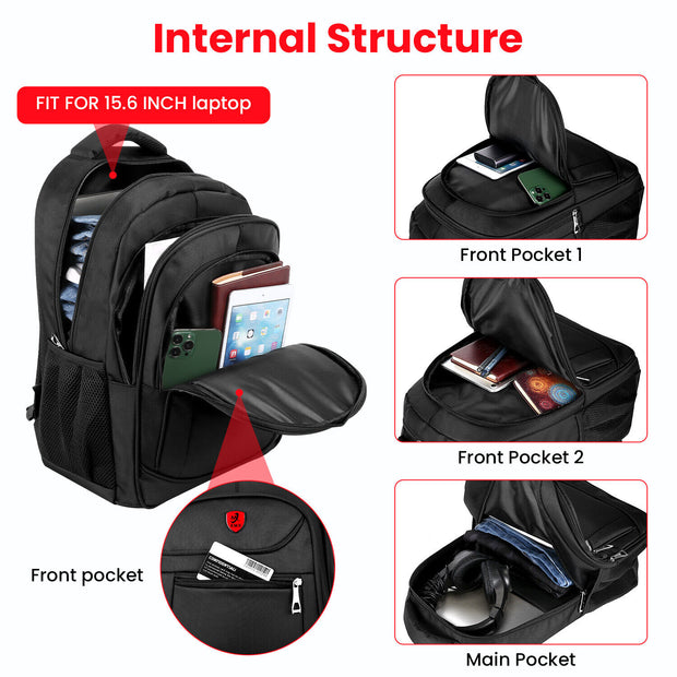 Men Women Backpack Waterproof Large Bussiness Travel Laptop Rucksack School Bag