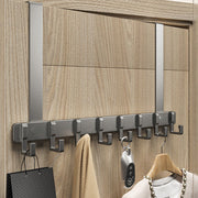 Over the Door 8 Hooks Bathroom Organizer Rack Clothes Coat Hat Towel Hanger