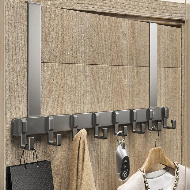 Over the Door 8 Hooks Bathroom Organizer Rack Clothes Coat Hat Towel Hanger