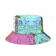 2024 Fashion Summer Paisley Print Fisherman Hat Reversible Harajuku Bucket Hats for Women Men Street Hip Hop Cap Fishing Hat