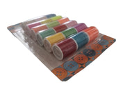 Cotton Sewing Thread 18 X 30M Reels Assorted Light Colours Set Sew Repair Poly