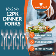 4-16Pk Stainless Steel Dinner Forks Cutlery Dining Table Kitchen Set Pastry Cake