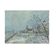 First Snow at Veneux-Nadon, 1878, Alfred Sisley