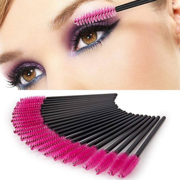 Disposable Eyelash Brush Mascara Brushes Makeup Brushes Cosmetic Tool Pack of 100, Green